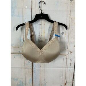 Bali Bra 38DDD 4823 One Smooth You Underwire Molded Cup Beige Nude